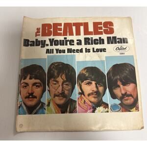 The Beatles 45 RPM All You Need Is Love Baby You're A Rich Man Capital 5964